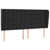 vidaXL H&ouml;f&eth;agafl me&eth; Eyrum 203x23x118/128 cm Sv&ouml;rt Gervile&eth;ur