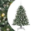 vidaXL Gervi j&oacute;latr&eacute; me&eth; 150 LED Gr&aelig;nn 150 cm PVC, plast og st&aacute;l