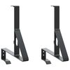 vidaXL Snj&oacute;v&ouml;rn Sty&eth;ja 2 pcs Svartur 29,5 x 3 x 34,5 cm St&aacute;l