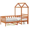 vidaXL Dagar&uacute;m Set 2 pcs Vaxbr&uacute;nn Solid furuhikk