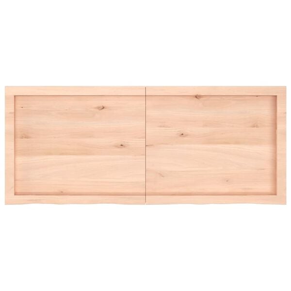 vidaXL Bor&eth;plata 120x50x(2-4) cm &Oacute;me&eth;h&ouml;ndlu&eth; Gegnheil Eik