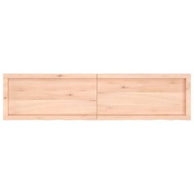 vidaXL Baðherbergisborðplata 160x40x(2-4) cm Ómeðhöndlaður Viður