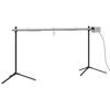 vidaXL Sj&aacute;lfvirkt Grill me&eth; M&oacute;tor Ry&eth;fr&iacute;tt st&aacute;l 150x46,5x82,5 cm