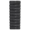 vidaXL Premium &thorn;vottahandkl&aelig;&eth;i SOLUND 10 stk. antras&iacute;t 30x30 cm 600 gsm