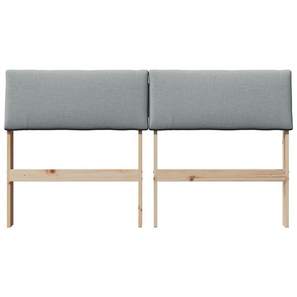 vidaXL B&oacute;lstru&eth; r&uacute;mgafl Lj&oacute;sgr&aacute;r 150 cm Solid furuhikk
