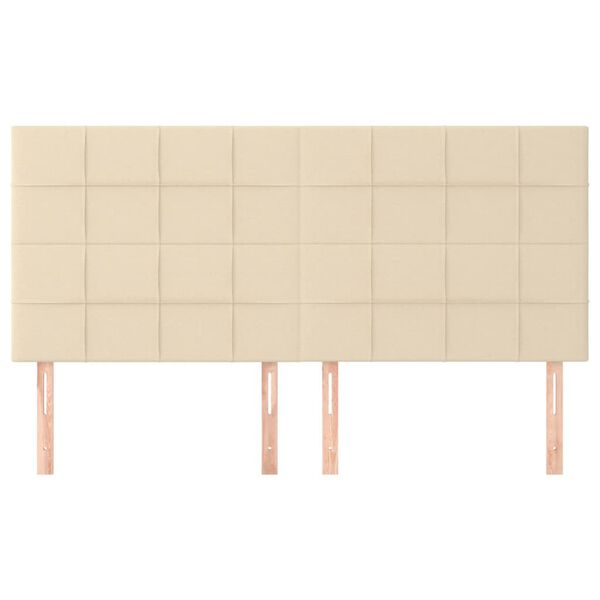 vidaXL H&ouml;fu&eth;gafl kremlita&eth;ur 160x5x118/128 cm efni