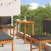 vidaXL Garð Bistro Set 6 pcs Brúnn Gegnheill akasíuviður
