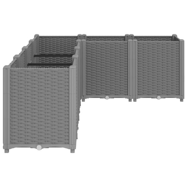 vidaXL Gar&eth;ker Lj&oacute;sgr&aacute;tt 160x120x53 cm PP