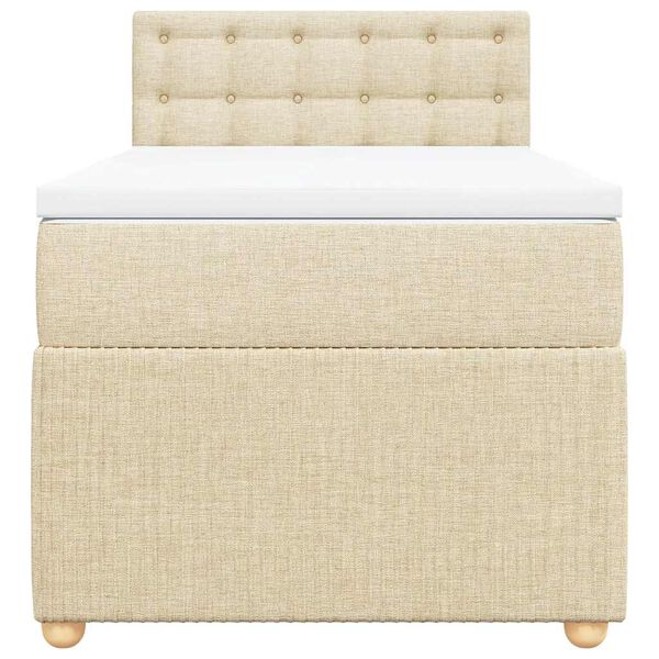 vidaXL H&oacute;lfa&eth; Springr&uacute;m me&eth; D&yacute;nu Rj&oacute;ma 80x200 cm Tauefni