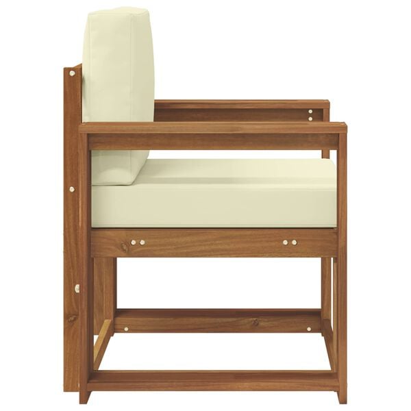 vidaXL &Uacute;tis&oacute;fi Solid Akas&iacute;uskei&eth; og P&oacute;lyester N&aacute;tt&uacute;rulegur