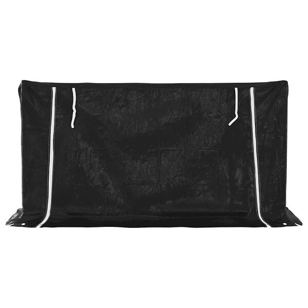 vidaxL Eldivi&eth;argrind me&eth; Regnhl&iacute;f 200,5x60,5x110,5 cm S&iacute;nkh&uacute;&eth;a&eth; St&aacute;l