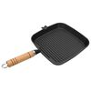 50125 vidaXL Grillpanna me&eth; Vi&eth;arhandfangi Steypuj&aacute;rn 20x20 cm