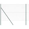 vidaXL Gir&eth;ingarp&oacute;stur Gr&aelig;nn 25 x 1,6 m (13 mm net) St&aacute;l og PVC