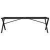 vidaXL Sófaborðfætur X-Frame 140x30x43 cm Steypujárn
