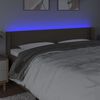 vidaXL LED h&ouml;fu&eth;gafl Taupe 183x16x78/88 cm Efni