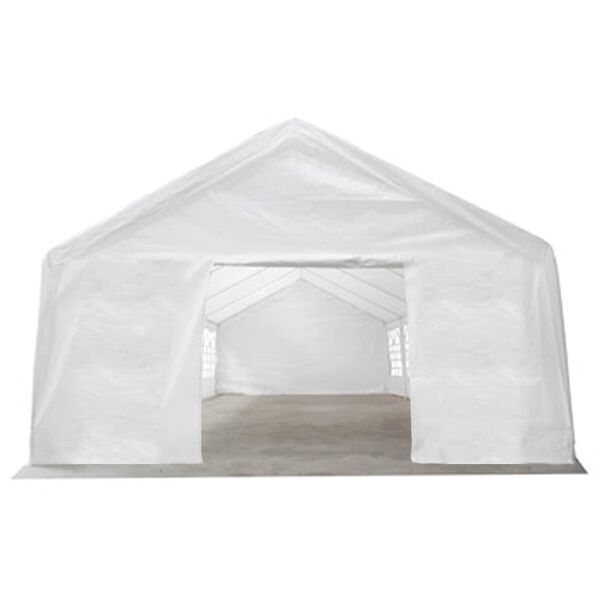 vidaXL Tjald efni &aacute;n ramma Hv&iacute;t 12 x 6 m PE