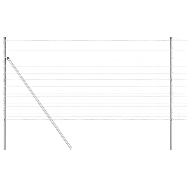 vidaXL Gir&eth;ingarp&oacute;stur Galvaniseru&eth; 25 x 1,2 m St&aacute;l