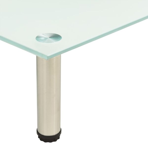 vidaXL Sjónvarpsstandur Hrímaður 40x35x17 cm Hert Gler