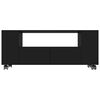 vidaXL Sj&oacute;nvarpssk&aacute;pur Svartur 120x35x48 cm Samsettur Vi&eth;ur