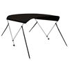 vidaXL 2 Boga Biminiskyggni Svartur 150x120x110 cm