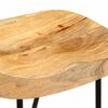 244010 vidaXL Bar Stools 2 pcs Solid Mango Wood