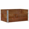 vidaXL Brettakragar 3 stk. Br&uacute;nn 120x80 cm Gegnheil Fura