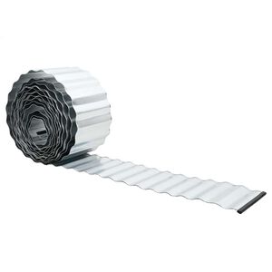 vidaxl Vallam&ouml;rk Silfur 1000 x 15 x 0.03 cm Galvaniseru&eth; st&aacute;l