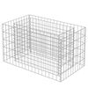 vidaXL Gabion Grj&oacute;tkassi Upph&aelig;kka&eth; Bl&oacute;maker S&iacute;nkh&uacute;&eth;a&eth; st&aacute;l 90x50x50 cm