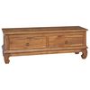 vidaXL Sj&oacute;nvarpsstandur N&aacute;tt&uacute;rulegur 110 x 35 x 40 cm Solid teak vi&eth;ur