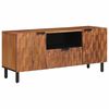 vidaXL Sj&oacute;nvarpssk&aacute;pur me&eth; sk&uacute;ffu Acacia br&uacute;nn &aacute;fer&eth; 105 x 33 x 46 cm