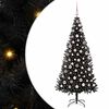 vidaXL J&oacute;latr&eacute; me&eth; 300 LED me&eth; standi Svartur 180 cm PVC