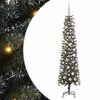 vidaXL Gervi j&oacute;latr&eacute; me&eth; 300 LED Gr&aelig;nn 180 cm PVC, plast og st&aacute;l
