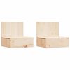 vidaXL N&aacute;ttbor&eth; me&eth; sk&uacute;ffu 2 pcs Br&uacute;nn 42 x 32,5 x 40 cm Gegnheil fura