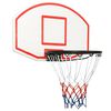 vidaXL K&ouml;rfubolta Bakbor&eth; Hv&iacute;tt 71x45x2 cm P&oacute;l&yacute;eten