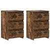 vidaXL R&uacute;msk&aacute;par 2 stk Reykt Eik 40x35x62,5 cm Hanna&eth;ur vi&eth;ur