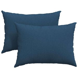 vidaXL S&oacute;fap&uacute;&eth;ar 2 pcs Bl&aacute;r 70 x 50 cm d&uacute;kur