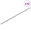 vidaXL Sk&aacute;p handfang 12 pcs Silfur 700mm Ry&eth;fr&iacute;tt St&aacute;l