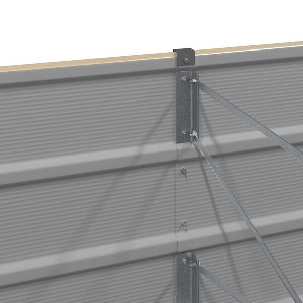 vidaXL Pl&ouml;ntuker F&iacute;fa 480 x 50 x 45 cm Galvaniserad st&aacute;l