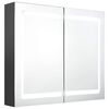 vidaXL LED Speglask&aacute;pur &aacute; Ba&eth;herbergi&eth; Gr&aacute;r 80x12x68 cm