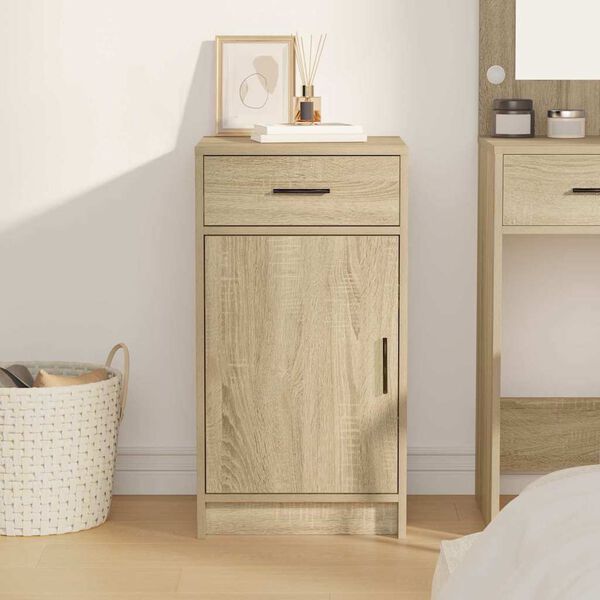 vidaXL Vi&eth;beinteyfla Sonoma Eik 40 x 40.5 x 75 cm Samsettur vi&eth;ur