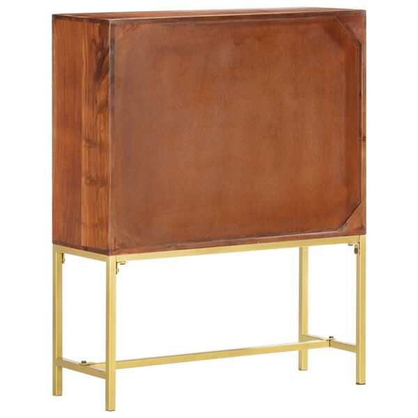 vidaXL Skenkur 80x30x100 cm Gegnheill Akasíuviður