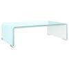 vidaXL Sj&oacute;nvarpsstandur/Skj&aacute;upph&aelig;kkun Gler Hv&iacute;tur 40x25x11 cm