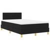 vidaXL LED Box Spring R&uacute;m me&eth; LED r&aelig;mum Svart 120 x 200 cm d&uacute;kur