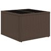 vidaXL 14 bita gar&eth;s&oacute;fasett me&eth; p&uacute;&eth;um Brown Poly Rattan