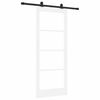 vidaXL Rennidyr ORKDAL Hv&iacute;tt 83 x 202 cm Gegnheil fura og gler