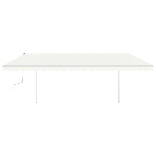 vidaXL Handkn&uacute;in &Uacute;tdraganleg Mark&iacute;sa me&eth; LED 5x3 m Rj&oacute;mahv&iacute;tt