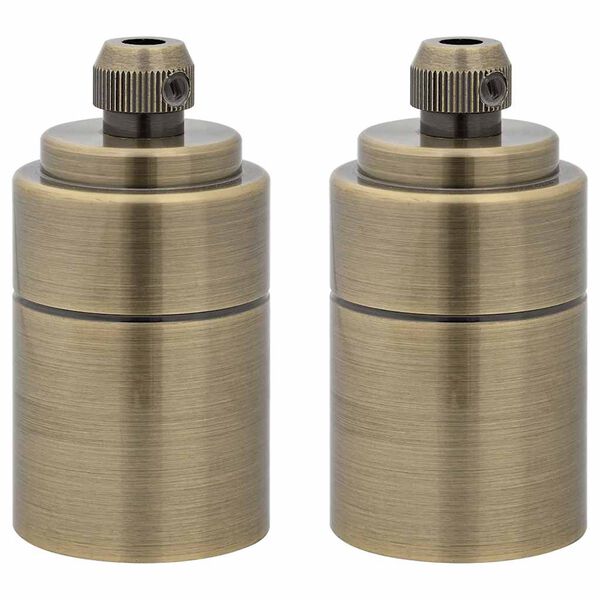 vidaXL lampahaldarar 2 stk Bronze E27