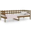 vidaXL Dagr&uacute;m &aacute;n d&yacute;nu Honey Brown 90x200 cm Solid Wood Pine