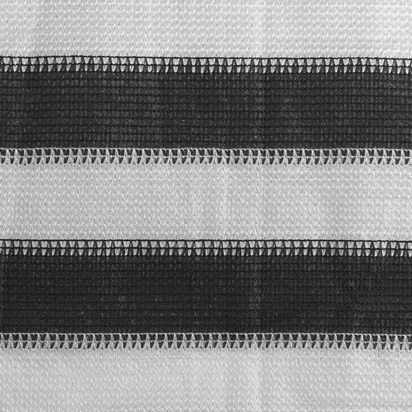 vidaXL Skilrúm á Svalir HDPE 90x500 cm Reykgrátt og Hvítt