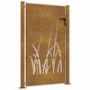 vidaXL Gar&eth;hli&eth; 100x125 cm &uacute;r corten st&aacute;li, grash&ouml;nnun